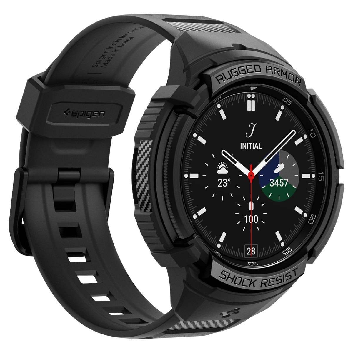 Samsung Galaxy Watch 6 Classic 43mm Case Rugged Armor Pro svart