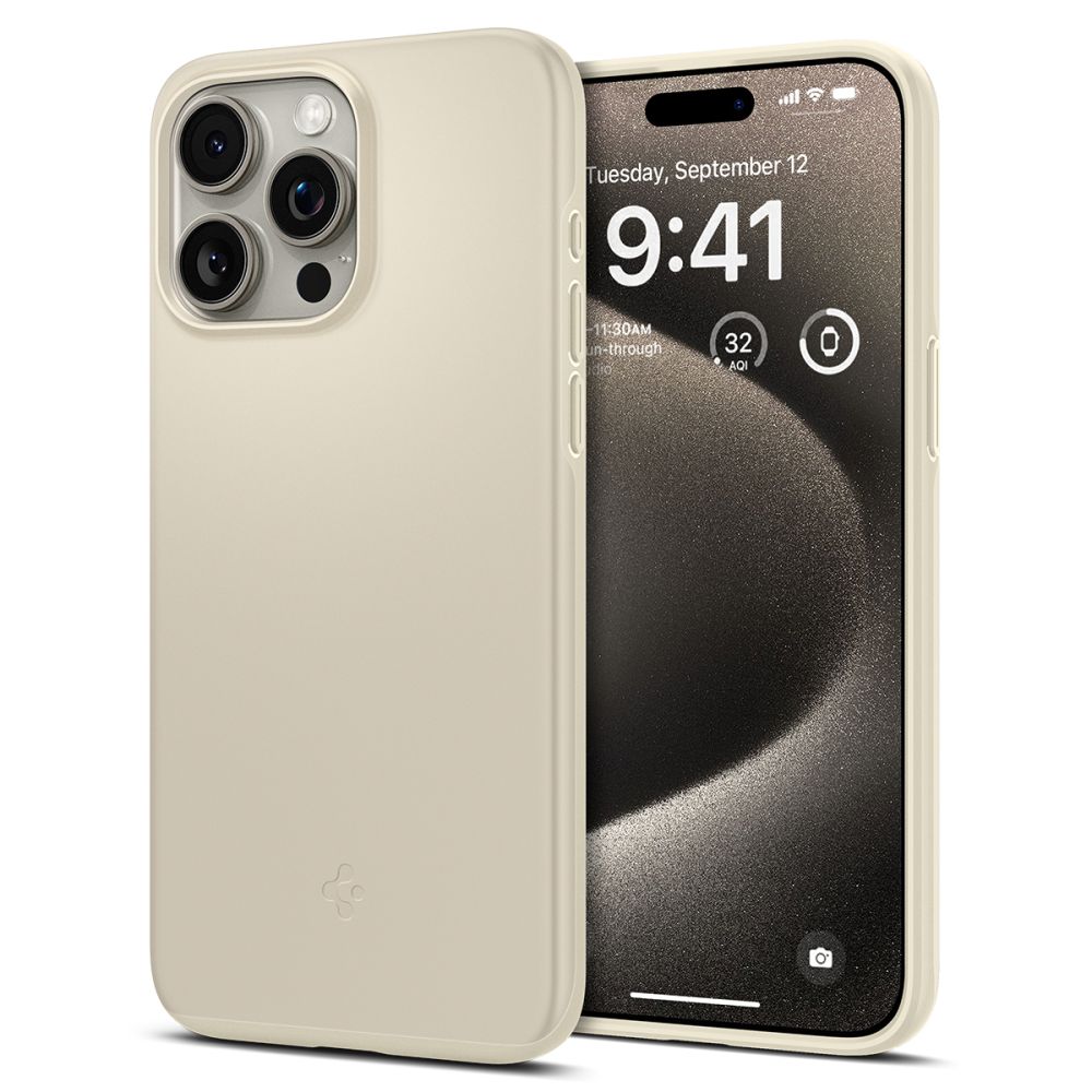 iPhone 15 Pro Max Case Thin Fit Mute Beige