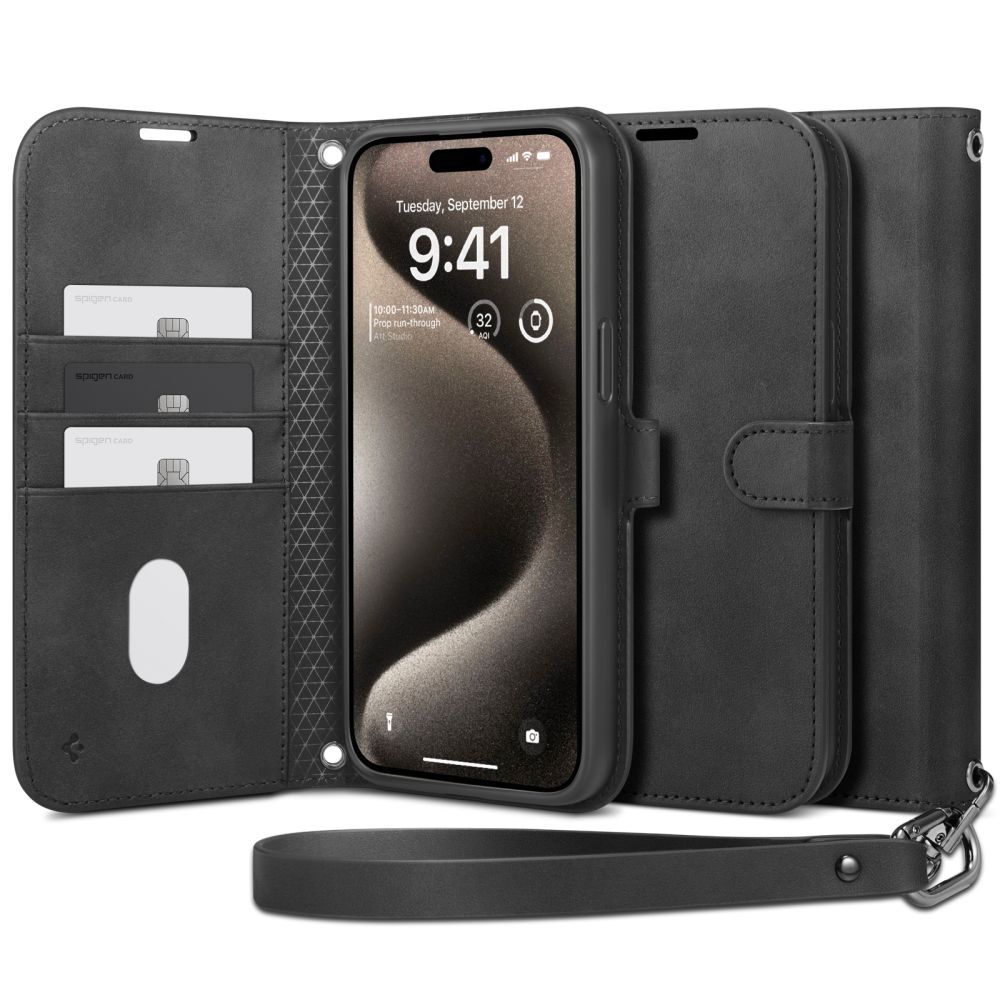 iPhone 15 Pro Max Etui Wallet S Pro Black