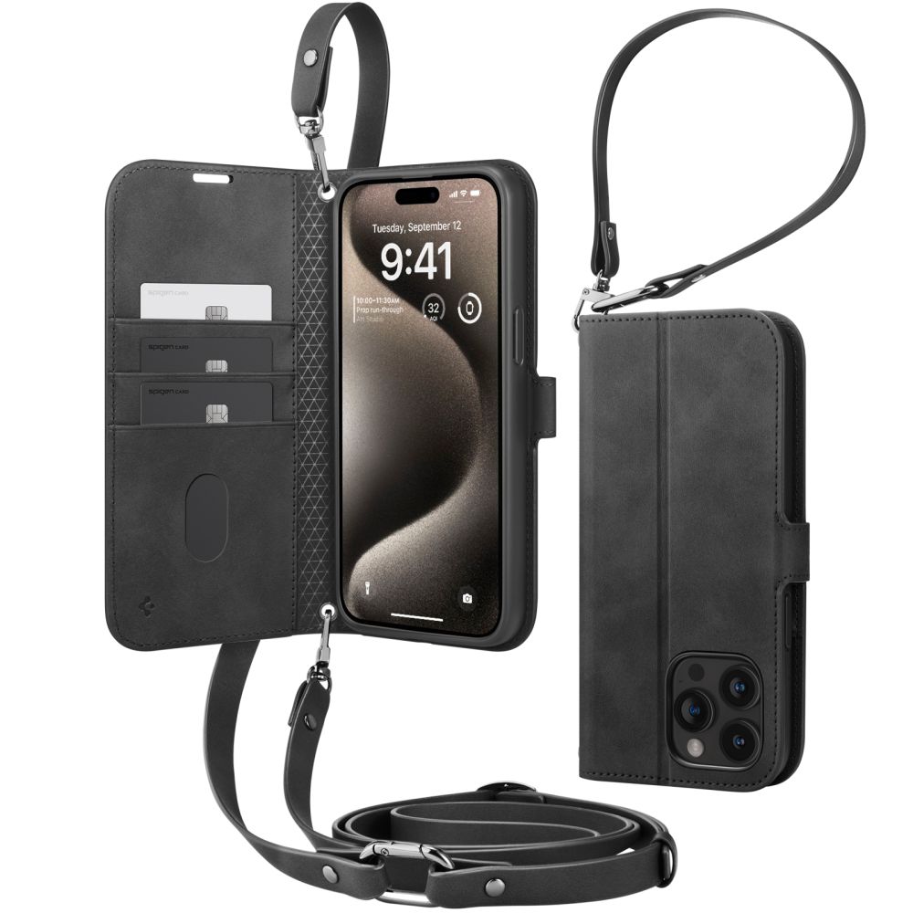 iPhone 15 Pro Max Etui Wallet S Pro Black