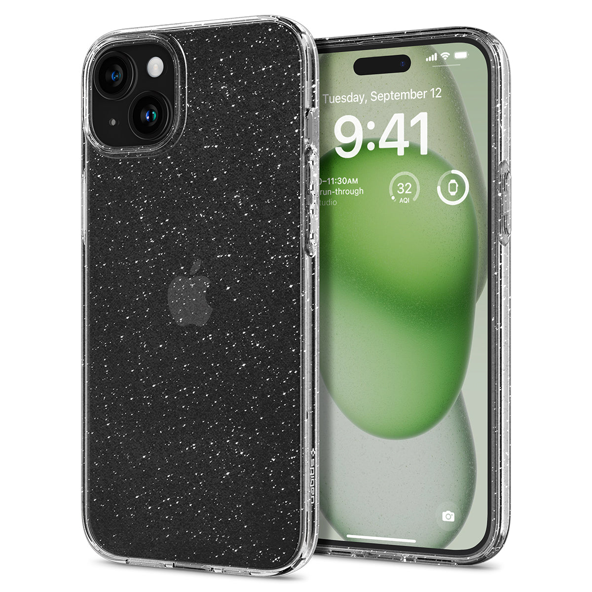 iPhone 15 Plus Case Liquid Crystal Glitter Crystal