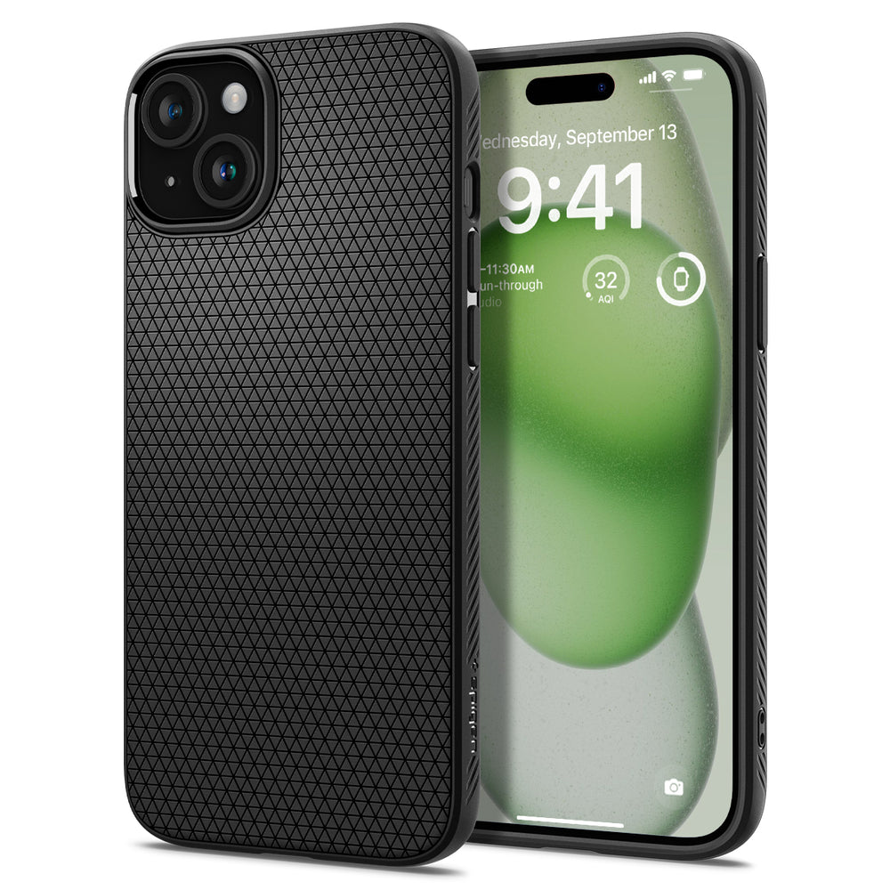 iPhone 15 Plus Case Liquid Air Black