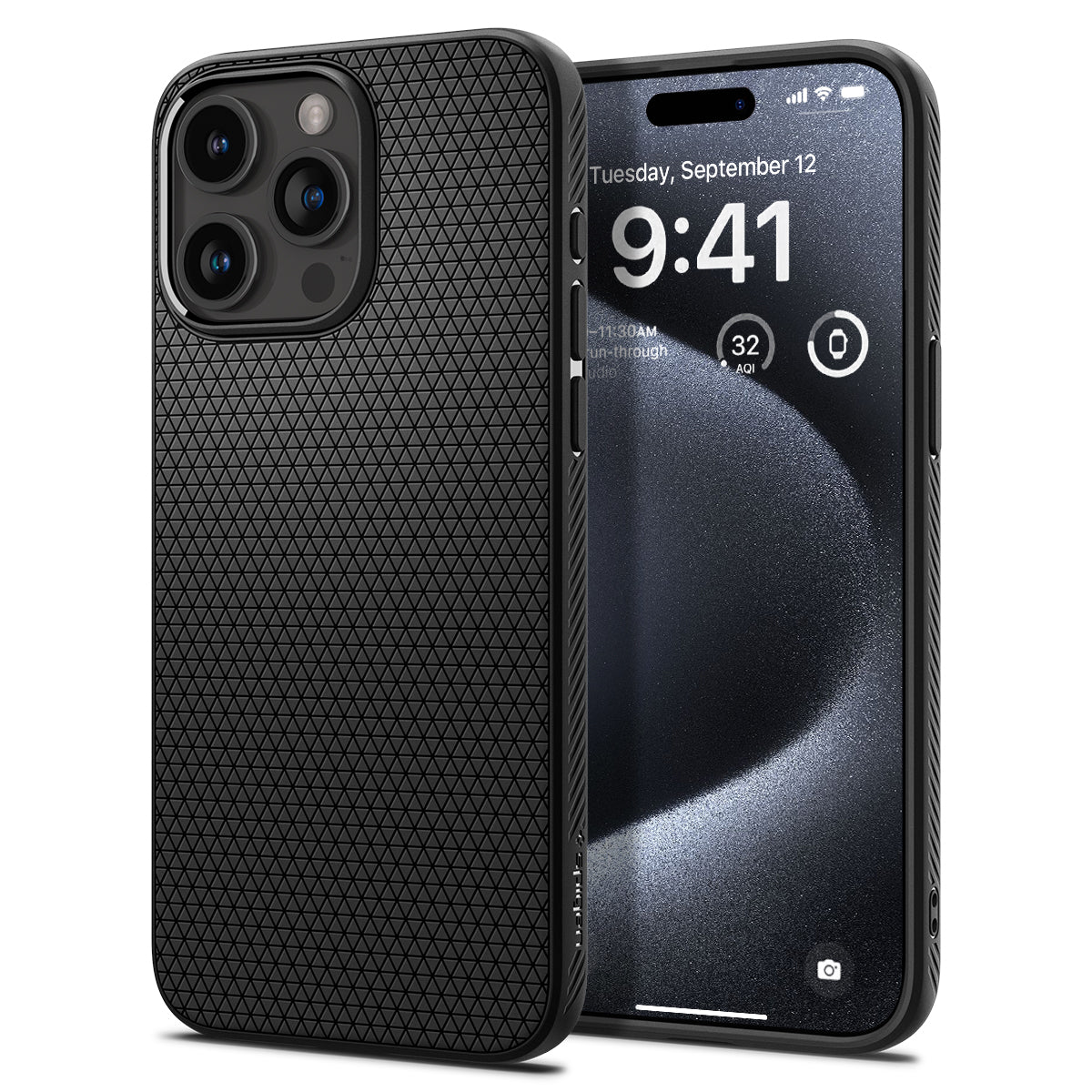 iPhone 15 Pro Case Liquid Air Black