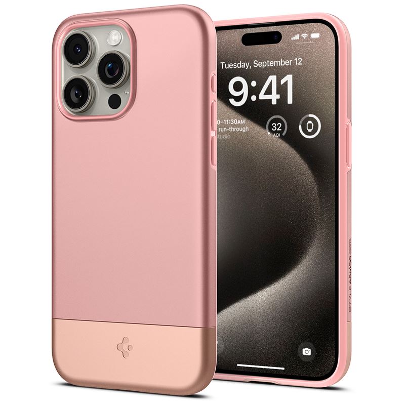 iPhone 15 Pro Deksel Style Armor MagSafe Rose Gold