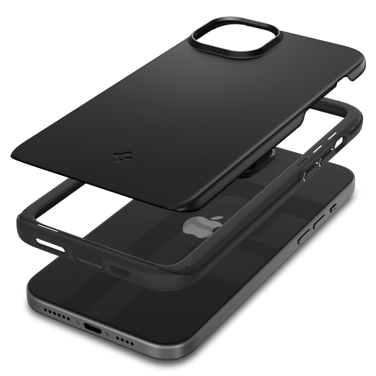 iPhone 15 Case Thin Fit Black