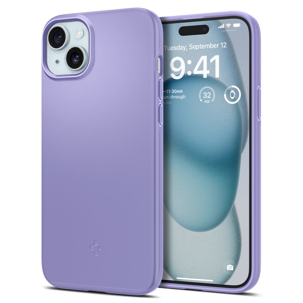 iPhone 15 Case Thin Fit Iris Purple