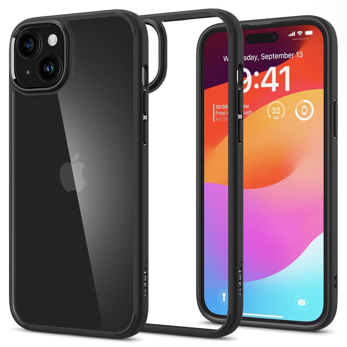 iPhone 15 Plus Case Ultra Hybrid Matte Black