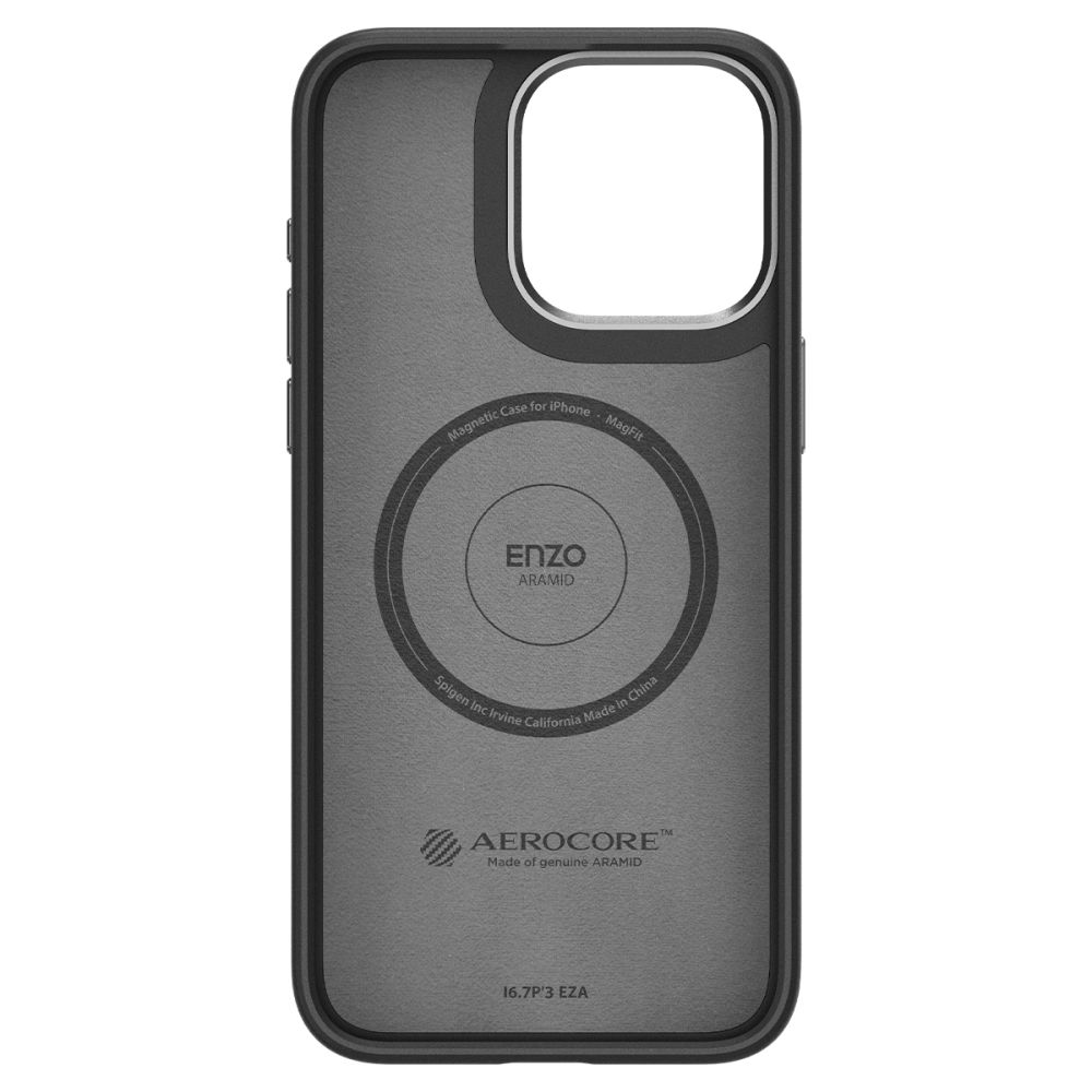 iPhone 15 Pro Deksel Enzo Aramid MagSafe Black