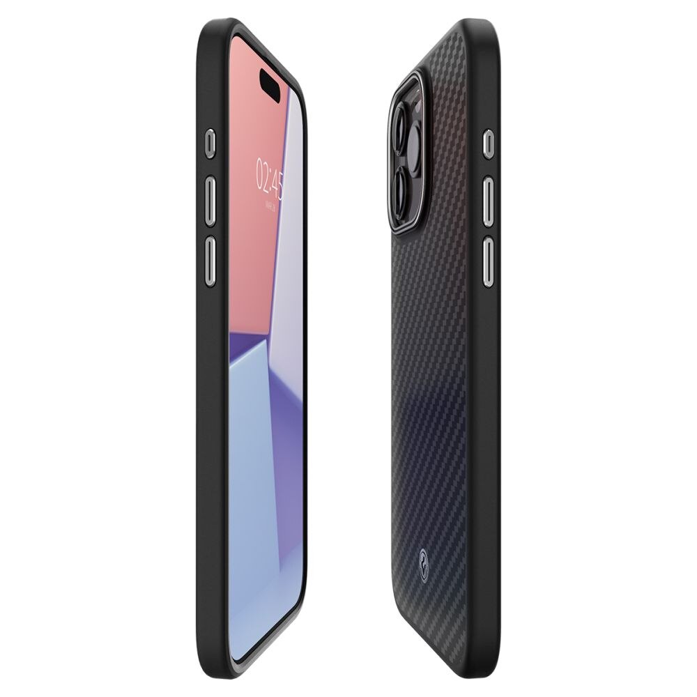 iPhone 15 Pro Deksel Enzo Aramid MagSafe Black
