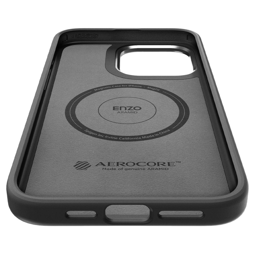 iPhone 15 Pro Deksel Enzo Aramid MagSafe Black
