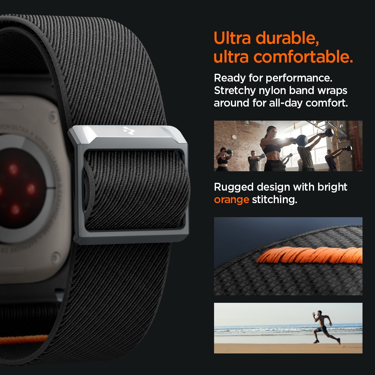 Lite Fit Pro Apple Watch Ultra 49mm Black