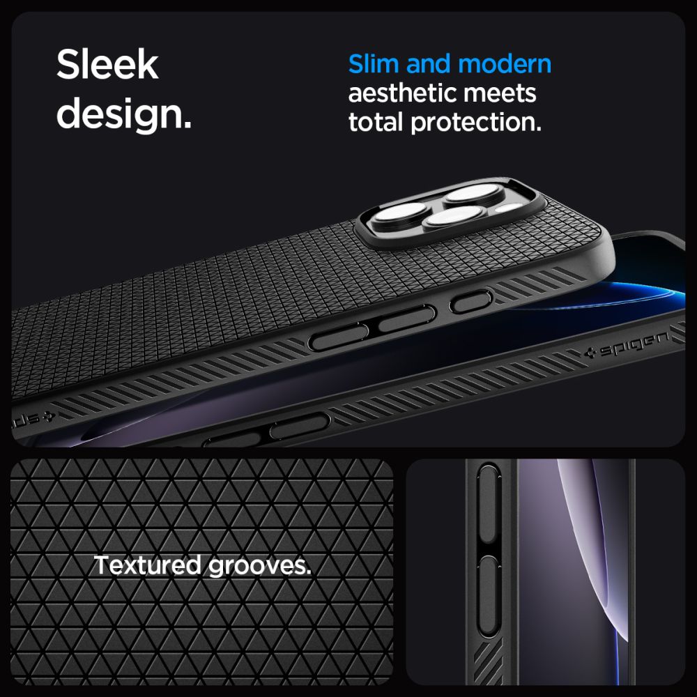 iPhone 16 Pro Case Liquid Air Matte Black