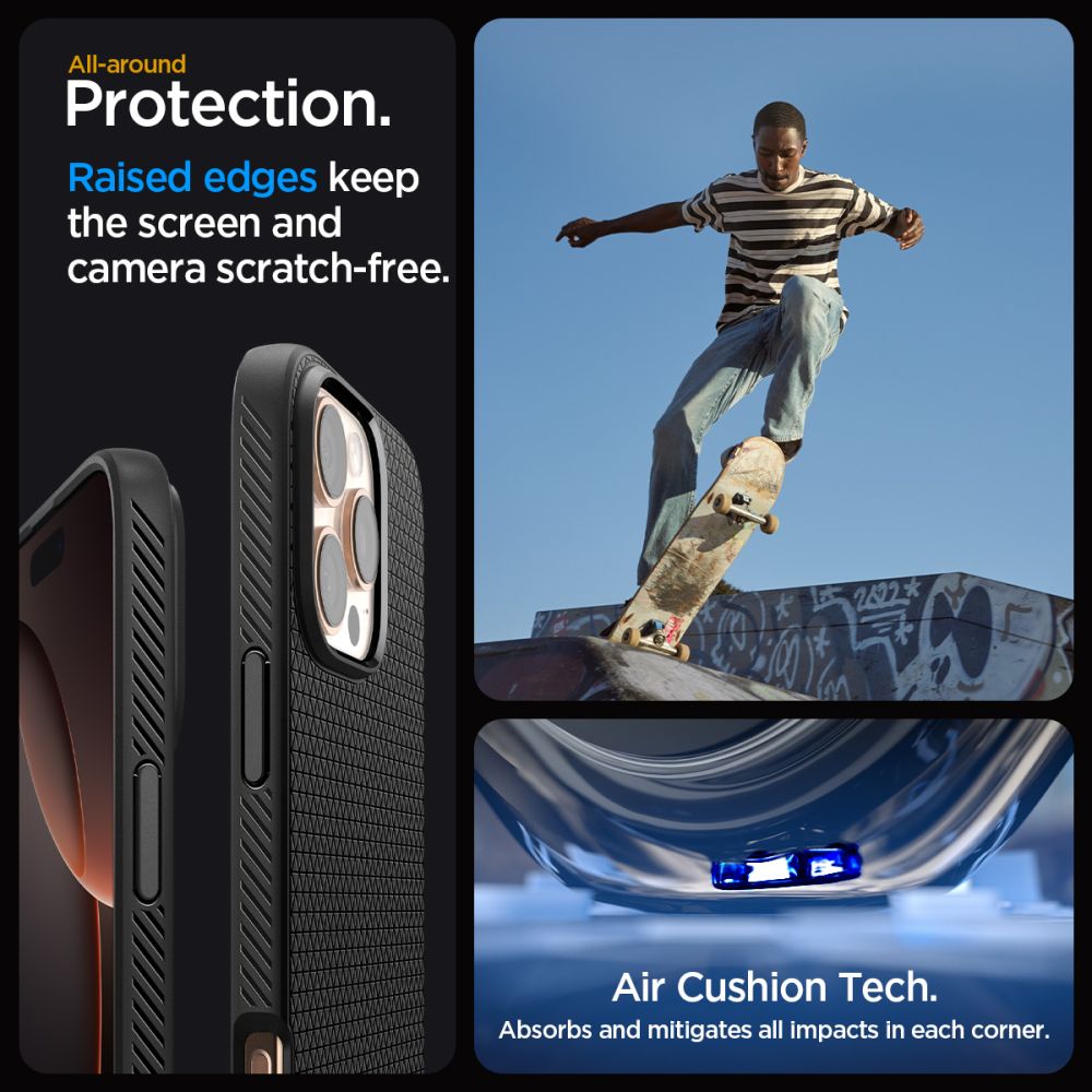 iPhone 16 Pro Case Liquid Air Matte Black