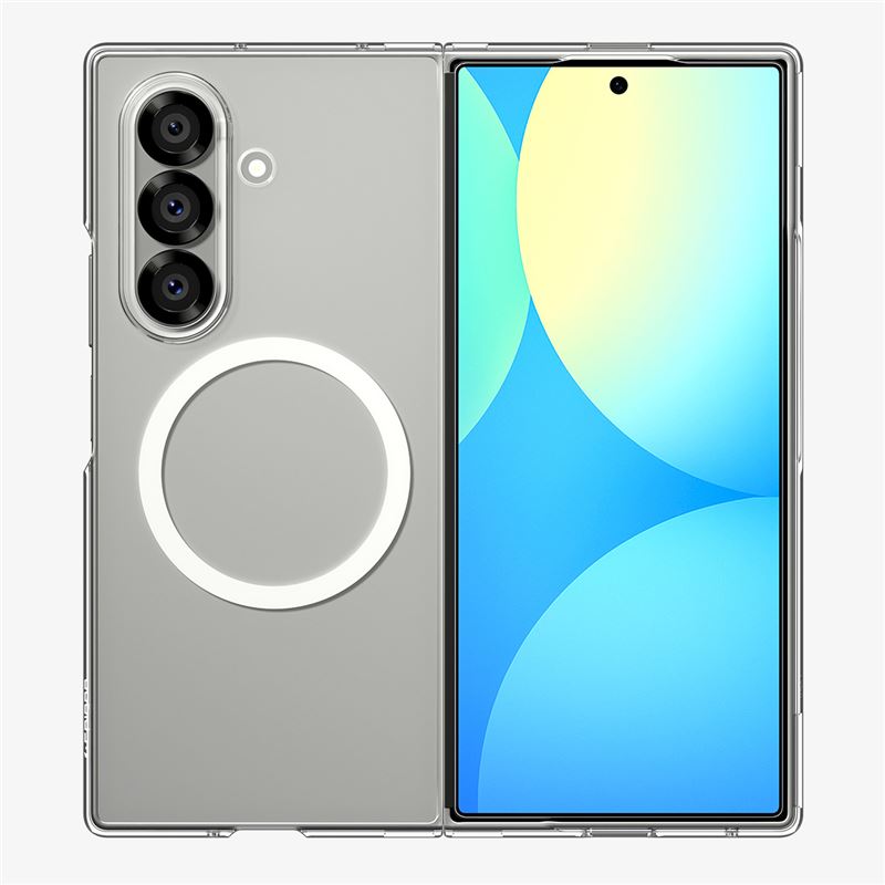 Samsung Galaxy Z Fold 7 Case AirSkin MagSafe Clear White
