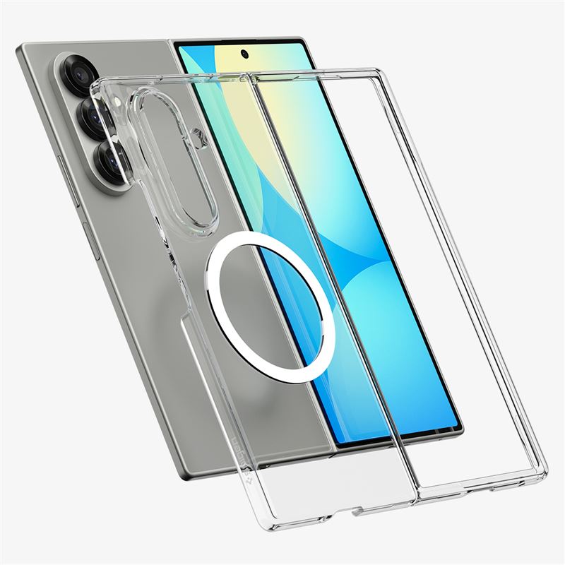 Samsung Galaxy Z Fold 7 Case AirSkin MagSafe Clear White