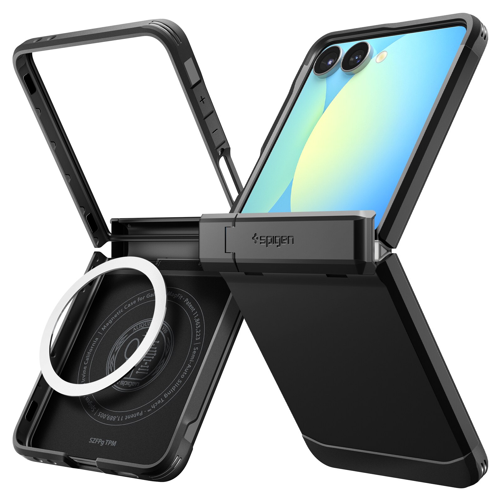 Samsung Galaxy Z Flip 7 Case Tough Armor Pro MagSafe Black
