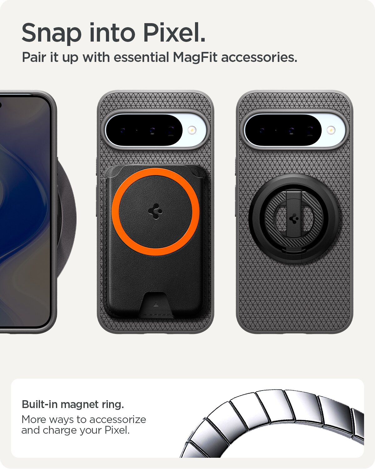Google Pixel 10 Case Liquid Air MagSafe Marble Gray