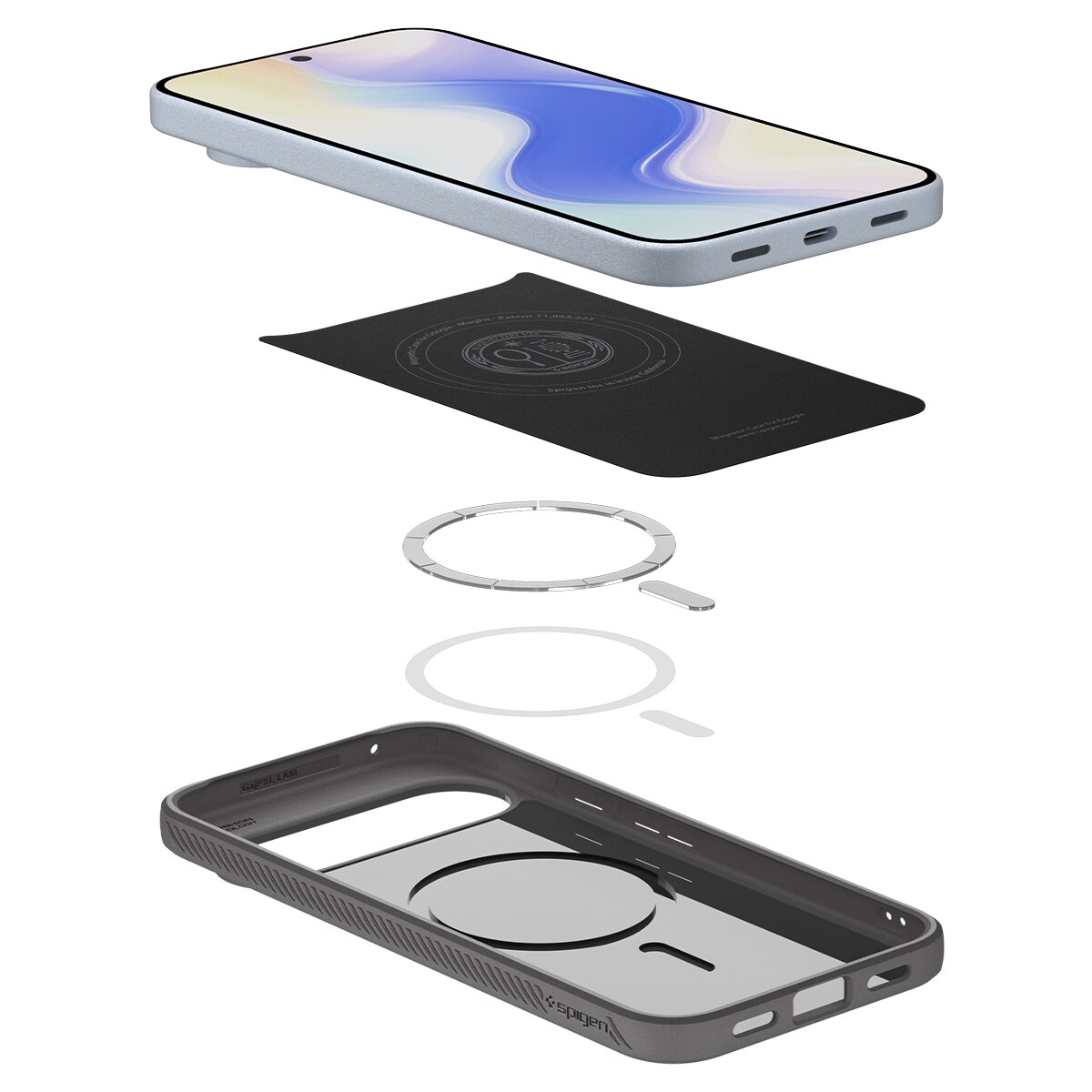 Google Pixel 10 Case Liquid Air MagSafe Marble Gray