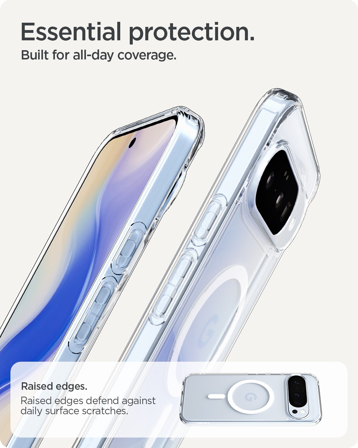 Case Ultra Hybrid MagSafe Google Pixel 10 Clear White