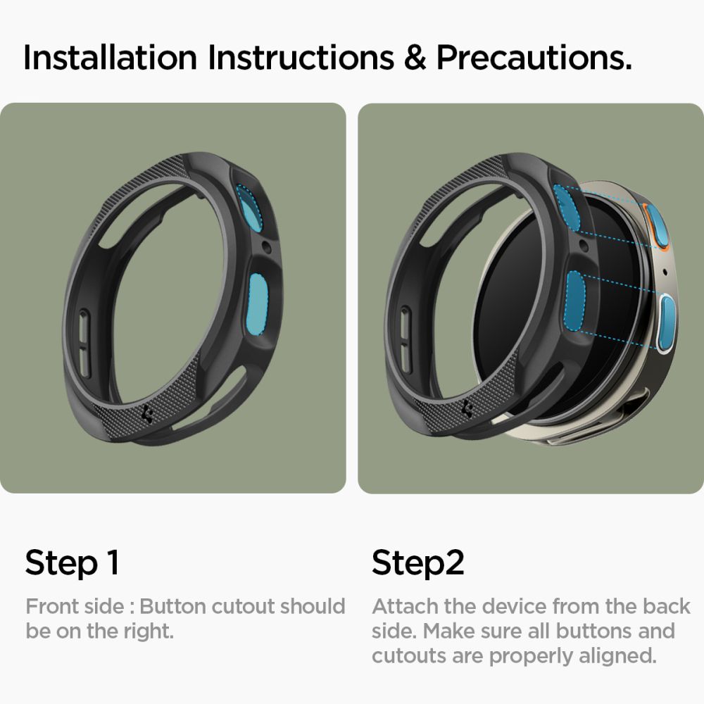 Samsung Galaxy Watch 8 44mm Deksel Liquid Air Black
