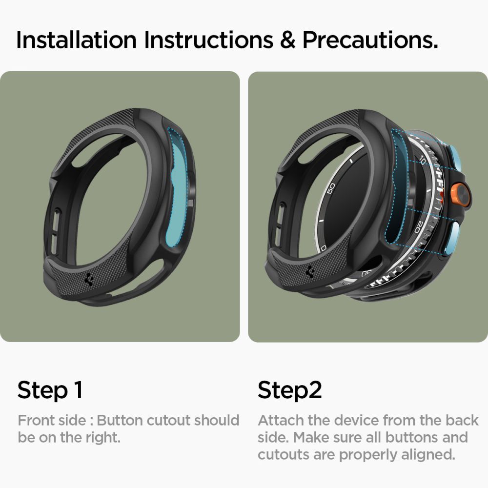 Samsung Galaxy Watch 8 Classic Deksel Liquid Air Black