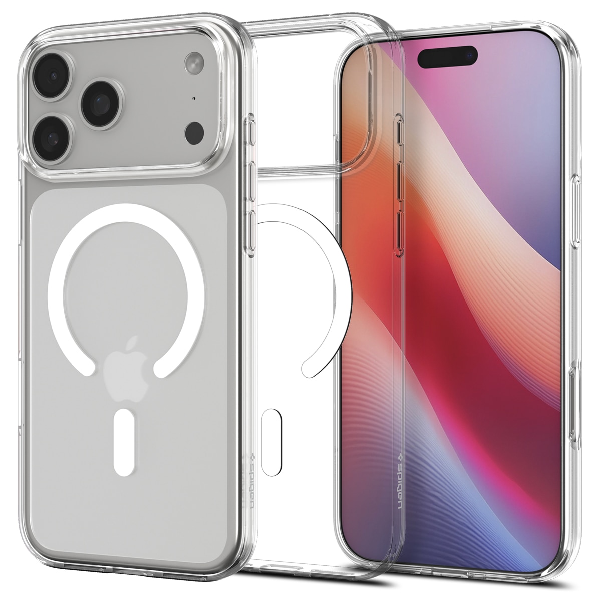 iPhone 17 Pro Max Case Liquid Crystal MagSafe Clear White