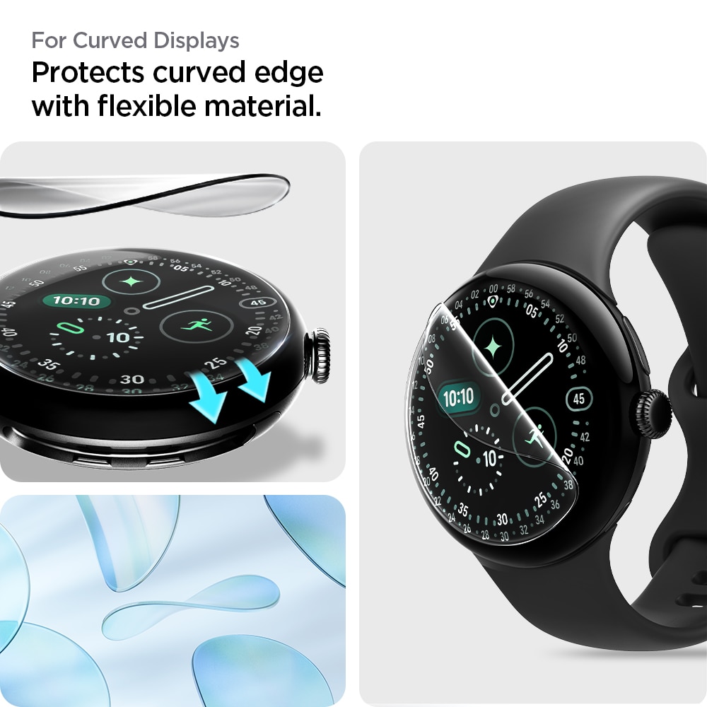 Google Pixel Watch 4 45mm Screen Protector EliteShield EZ Fit (2-pack)