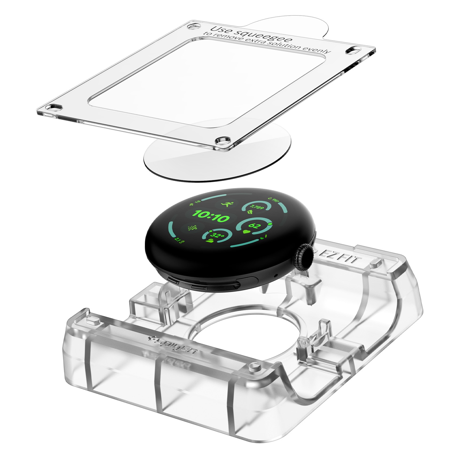 Google Pixel Watch 4 45mm Screen Protector EliteShield EZ Fit (2-pack)
