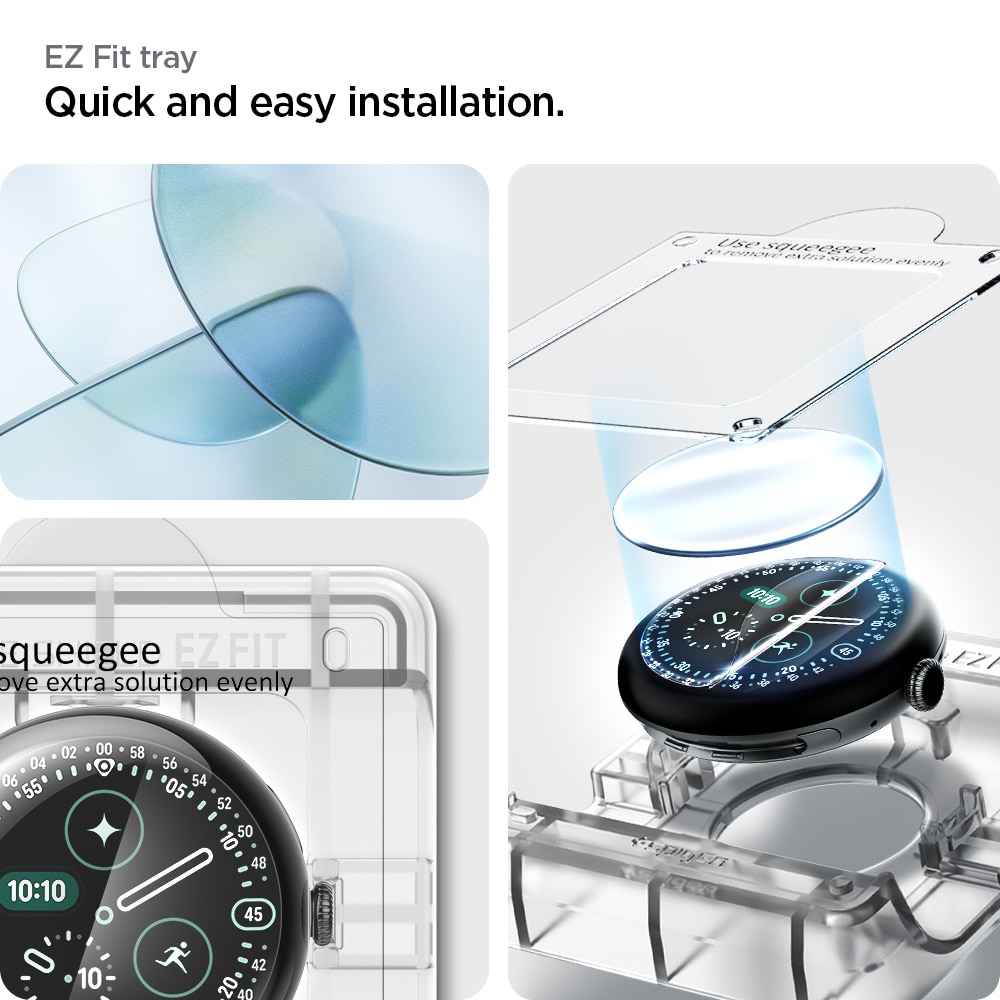 Google Pixel Watch 4 45mm Screen Protector EliteShield EZ Fit (2-pack)