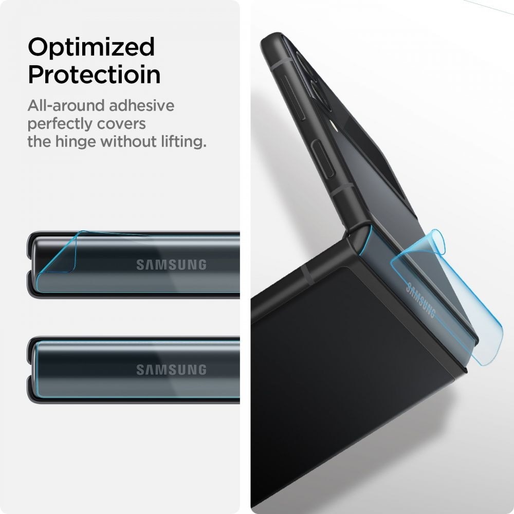 Samsung Galaxy Z Flip 3 Optik Lens Protector + Hinge Film Black