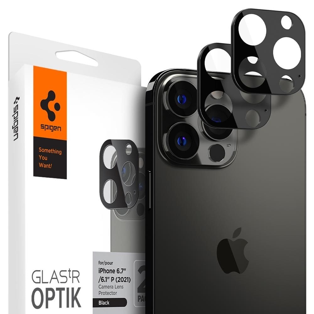 iPhone 13 Pro/13 Pro Max Optik Lens Protector Black (2-pack)