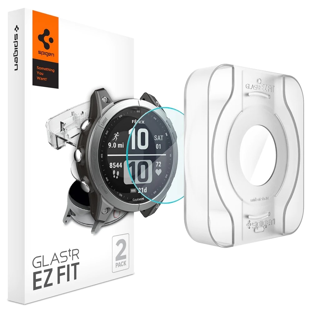 Garmin Fenix 7 Screen Protector EZ Fit GLAS.tR (2-pack)