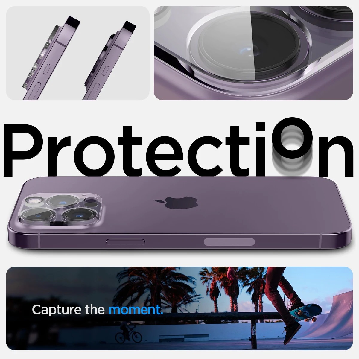 iPhone 14 Pro Optik Lens Protector Crystal Clear (2-pack)