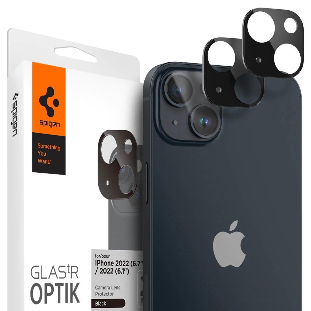 iPhone 14/14 Plus Optik Lens Protector Black (2-pack)