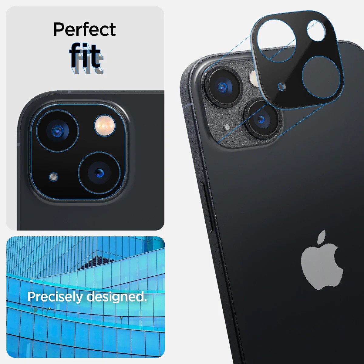 iPhone 14 Optik Lens Protector Black (2-pack)