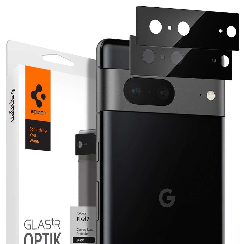 Google Pixel 7 Optik Lens Protector Black (2-pack)