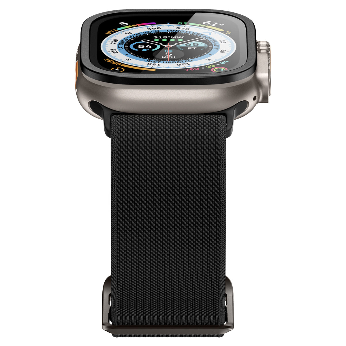 Apple Watch Ultra 49mm Screen Protector Glas.tR Slim Pro svart