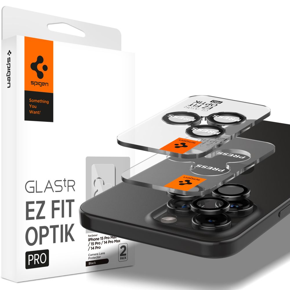 iPhone 15 Pro Max EZ Fit Optik Pro Lens Protector (2-pack) Crystal Clear