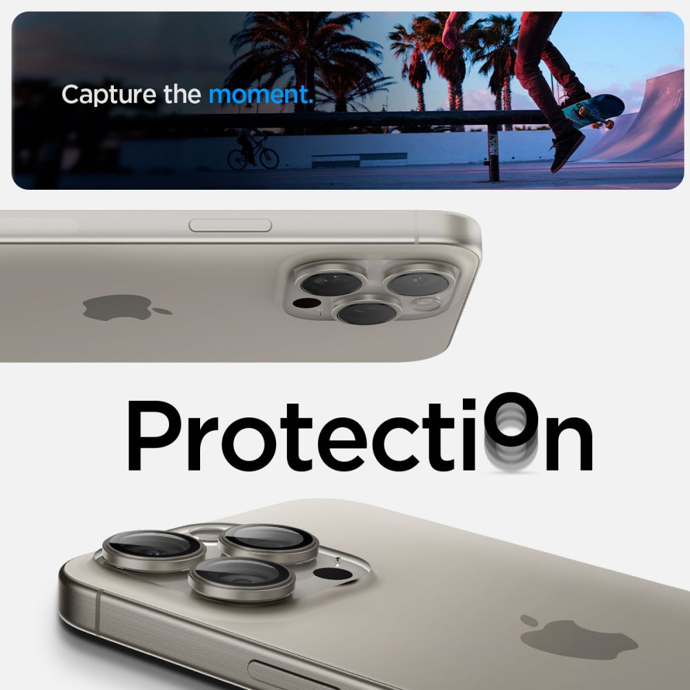 iPhone 14 Pro EZ Fit Optik Pro Lens Protector (2-pack) Natural Titanium