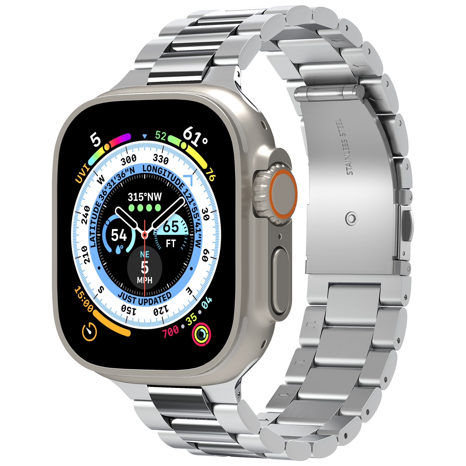 Apple Watch 45mm Series 8 Reim Modern Fit 316L Silver