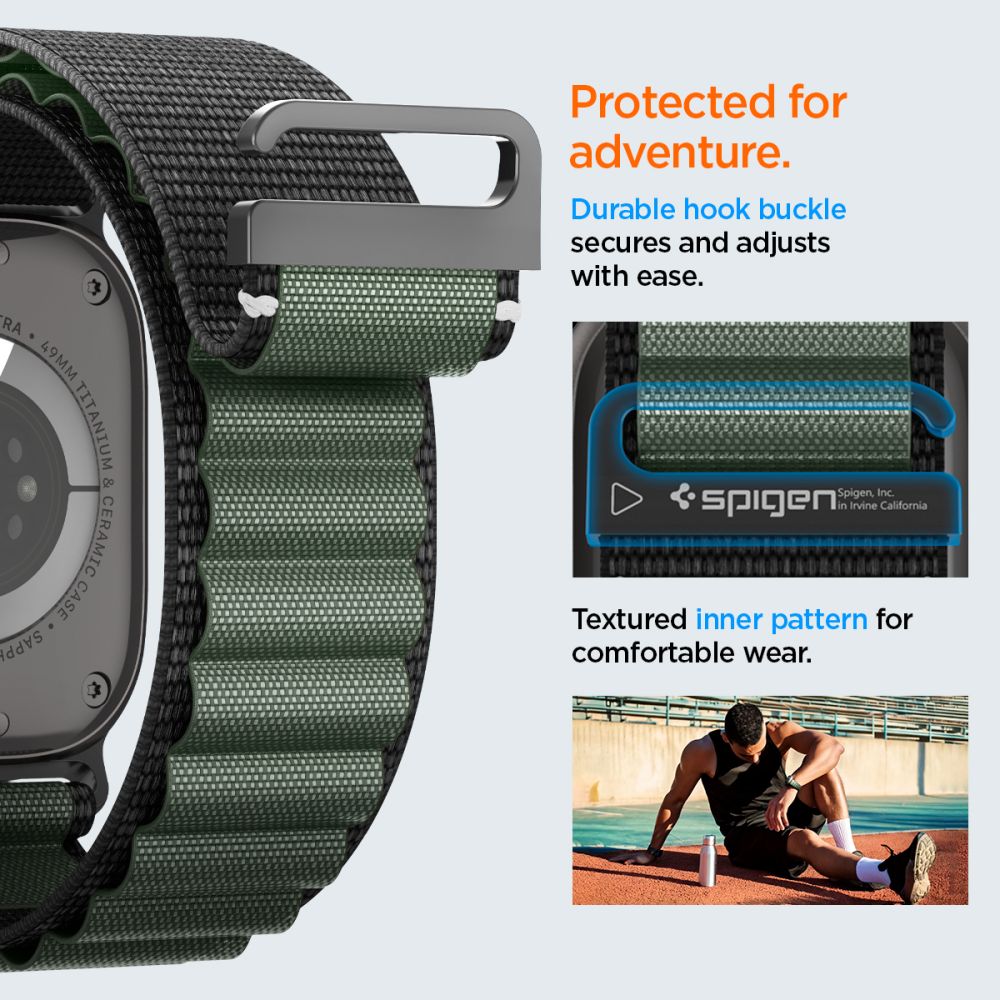 WBF1 Band Apple Watch Series 4-6 44mm Grønn