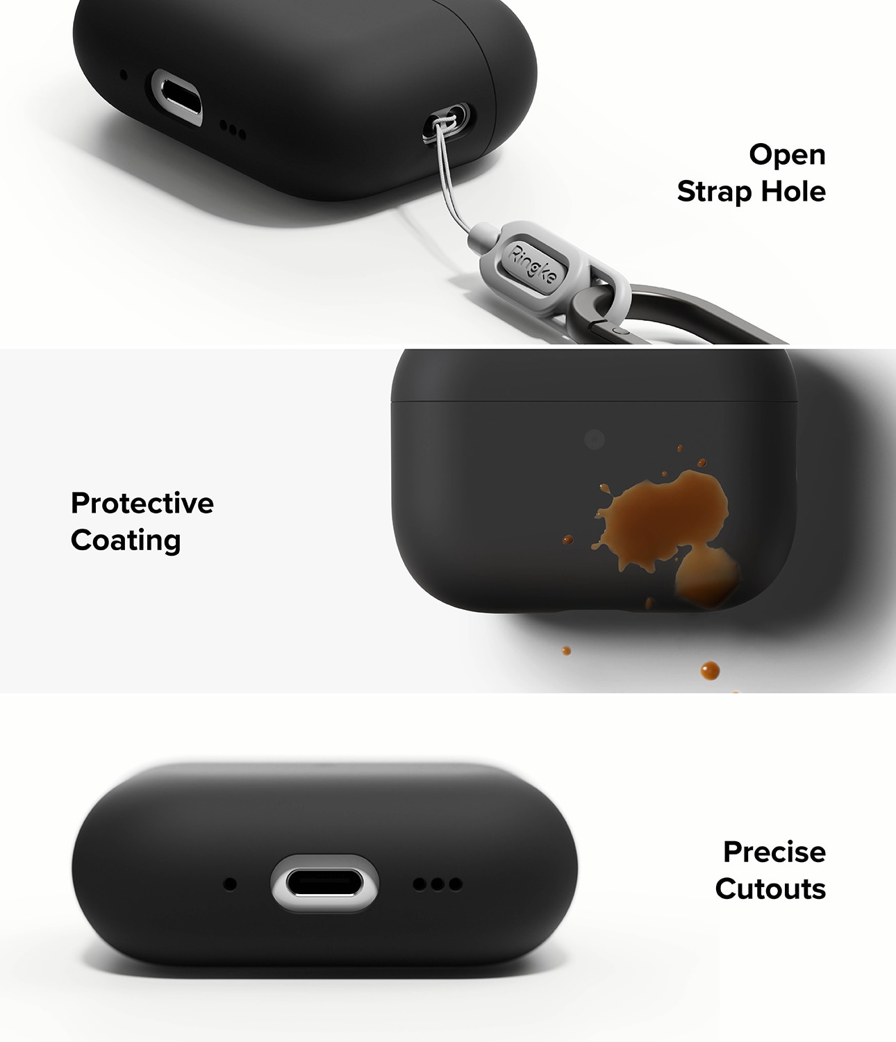 Silicone Deksel Apple AirPods Pro 3 Black