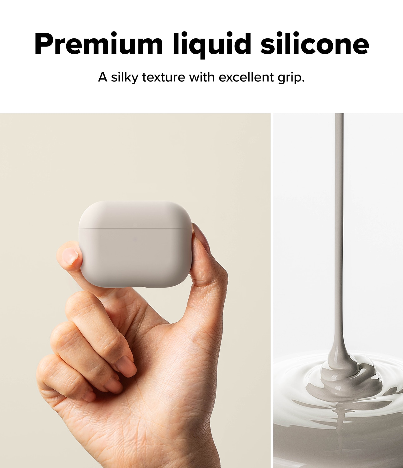 Silicone Deksel Apple AirPods Pro 3 Stone