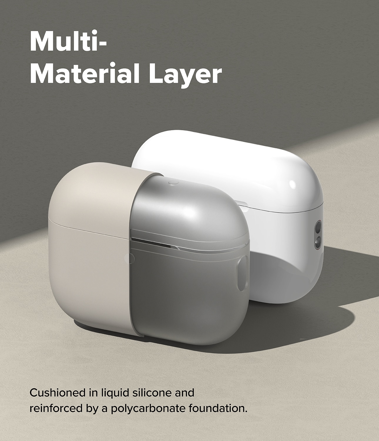Silicone Deksel Apple AirPods Pro 3 Stone