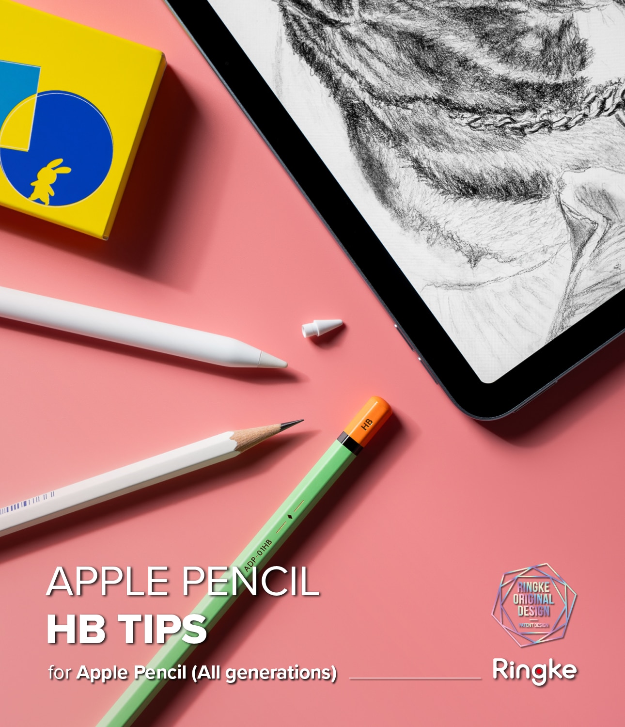 HB Tip Apple Pencil (3-pack) hvit