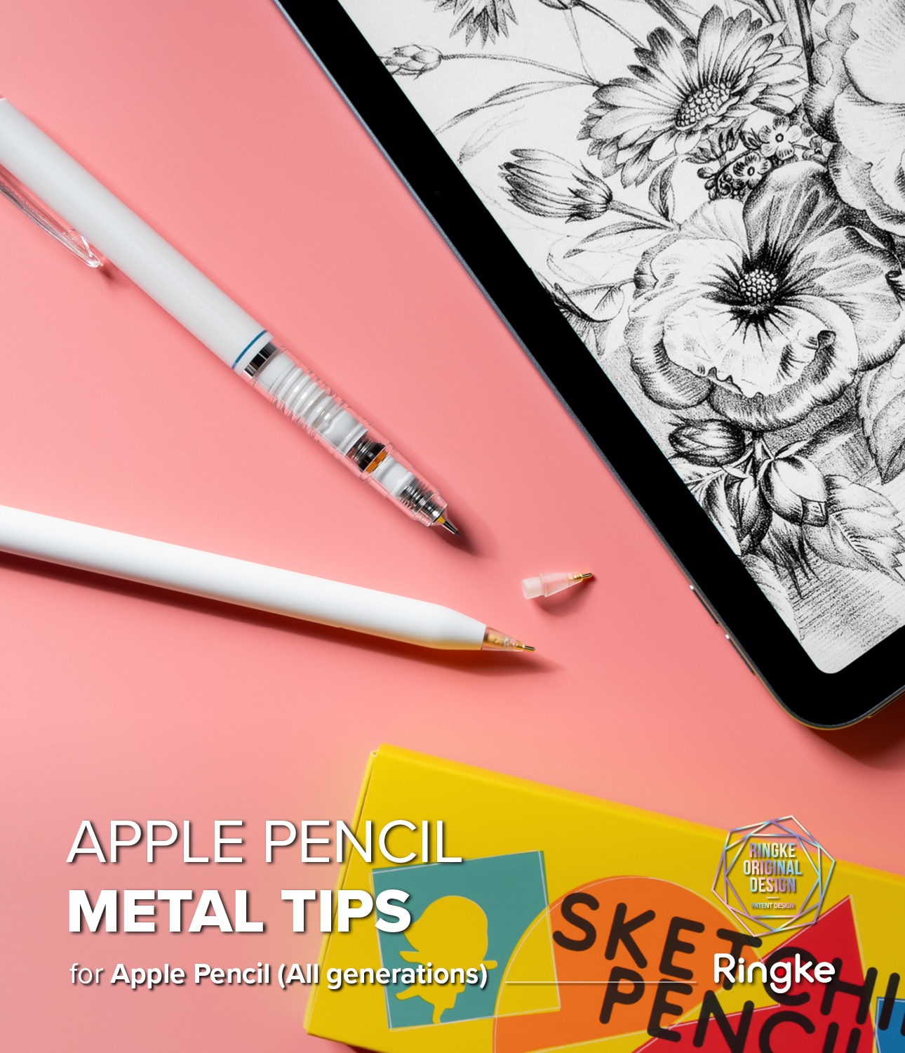 Metal Tip Apple Pencil (3-pack) hvit