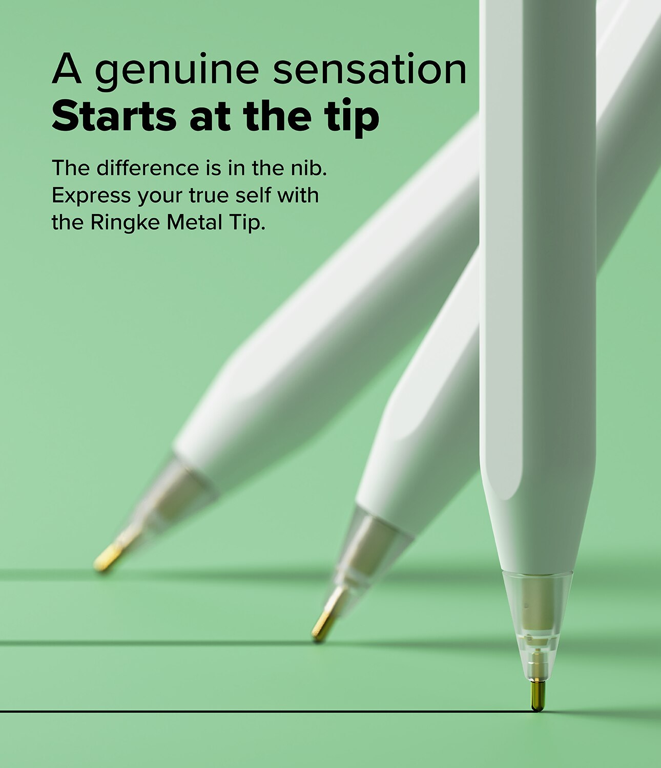 Metal Tip Apple Pencil (3-pack) hvit