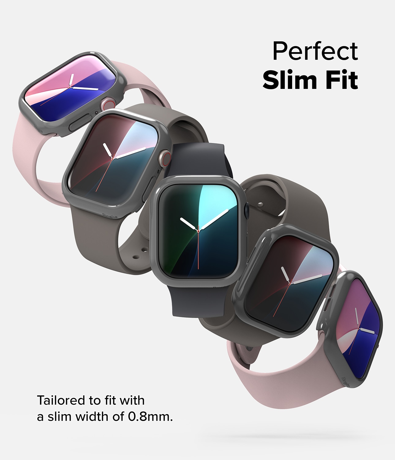 Slim Case (2-pack) Apple Watch Series 10 46mm Flerfarget/mønster