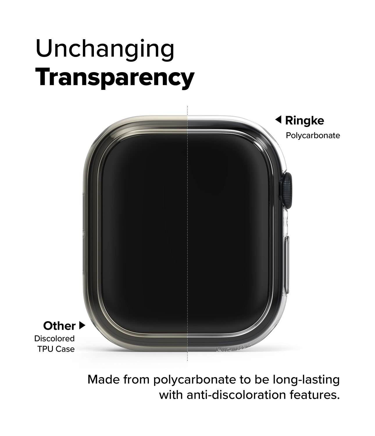 Slim Case (2-pack) Apple Watch Series 10 46mm Matte Black & Clear