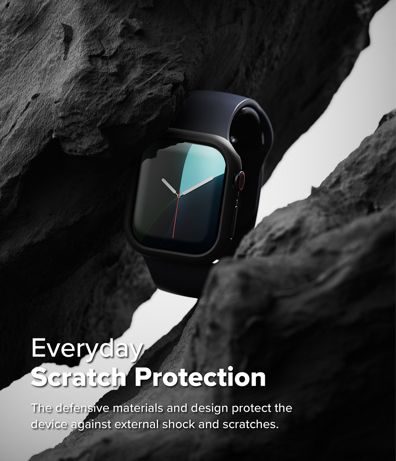 Slim Case (2-pack) Apple Watch Series 10 46mm Matte Black & Clear